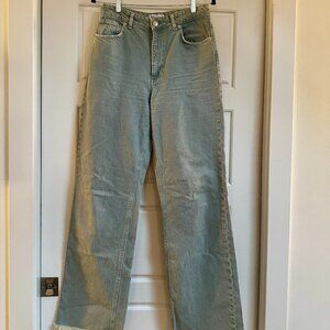 Zara High-Rise Wide-Leg Jeans, Size 6 / 28